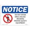 Signmission OSHA Notice Sign, 3.5" Height, 5" Width, NOTICE Do Not Enter Area Safety Equipment Sign, Landscape OS-NS-D-35-L-15432 - alternate 1